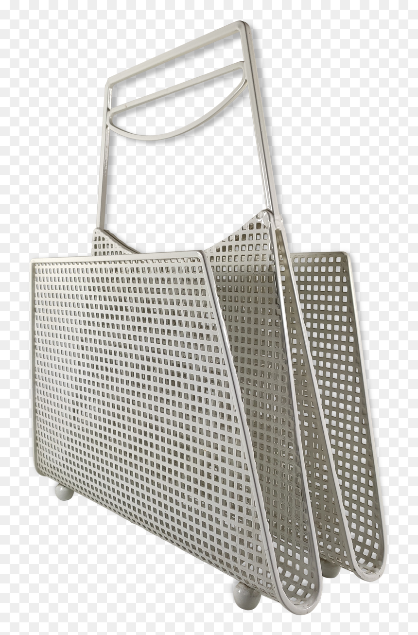 White Magazine Holder In Perforated Metal 60/70"s"
 - Garment Bag, HD Png Download - perforated metal png