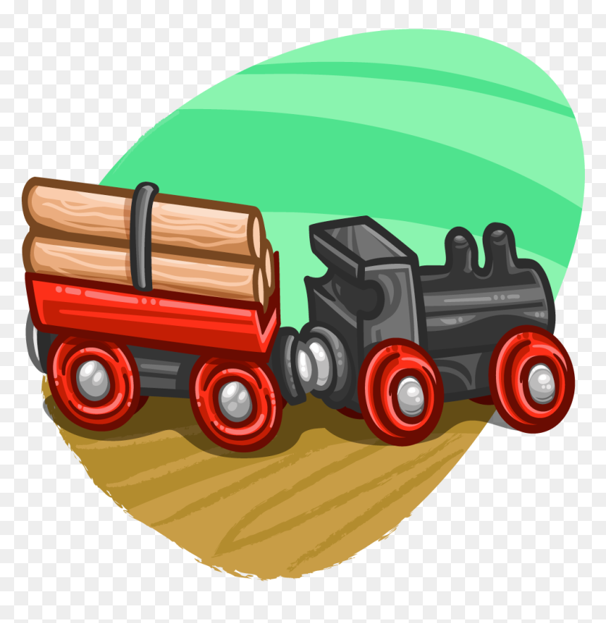 Illustration, HD Png Download - toy train png