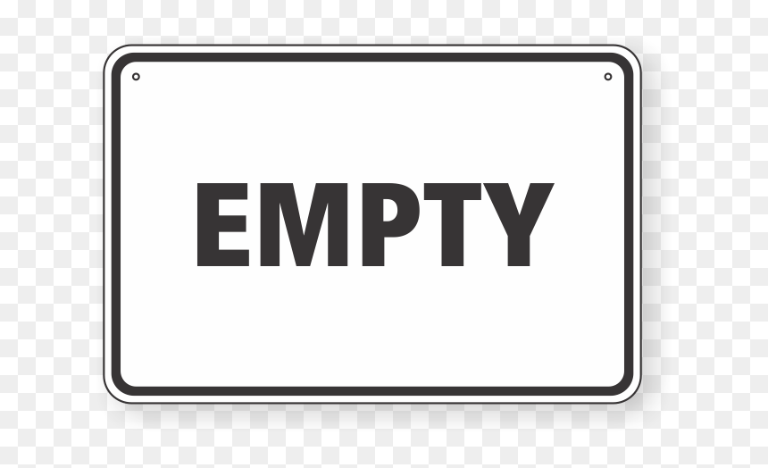 Sign, HD Png Download - empty sign png