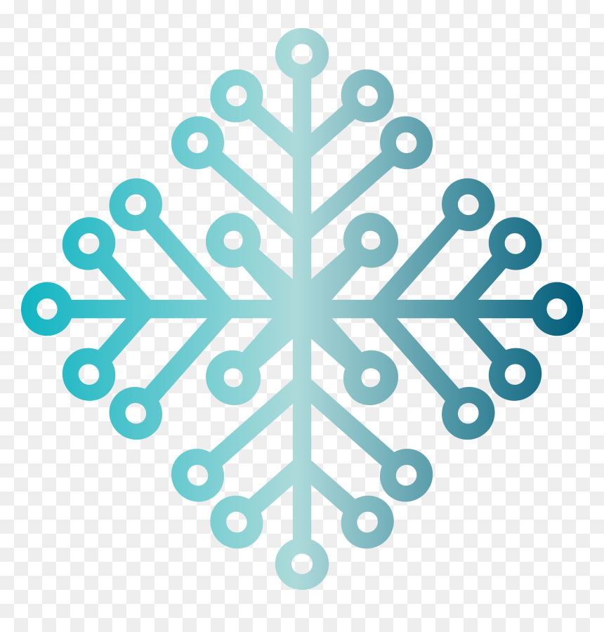 Snowflake Silhouette Christmas Pattern - Snowflake, HD Png Download - christmas pattern png