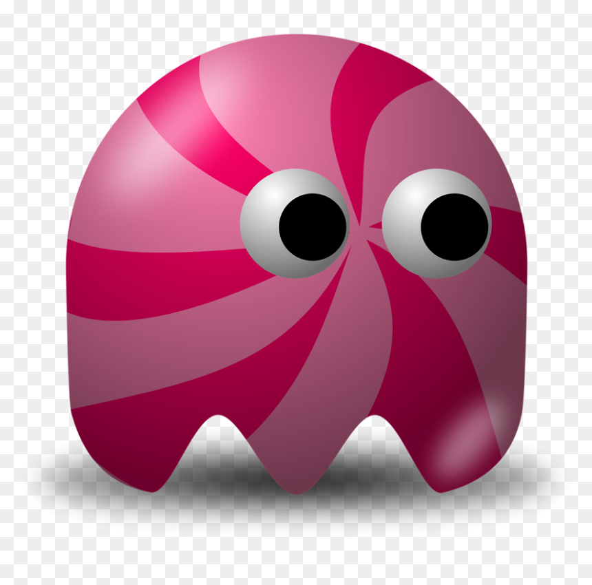 Ghost - Candy Clip Art, HD Png Download - pac man ghost png