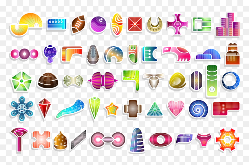 Abstract Shapes, HD Png Download - christmas pattern png
