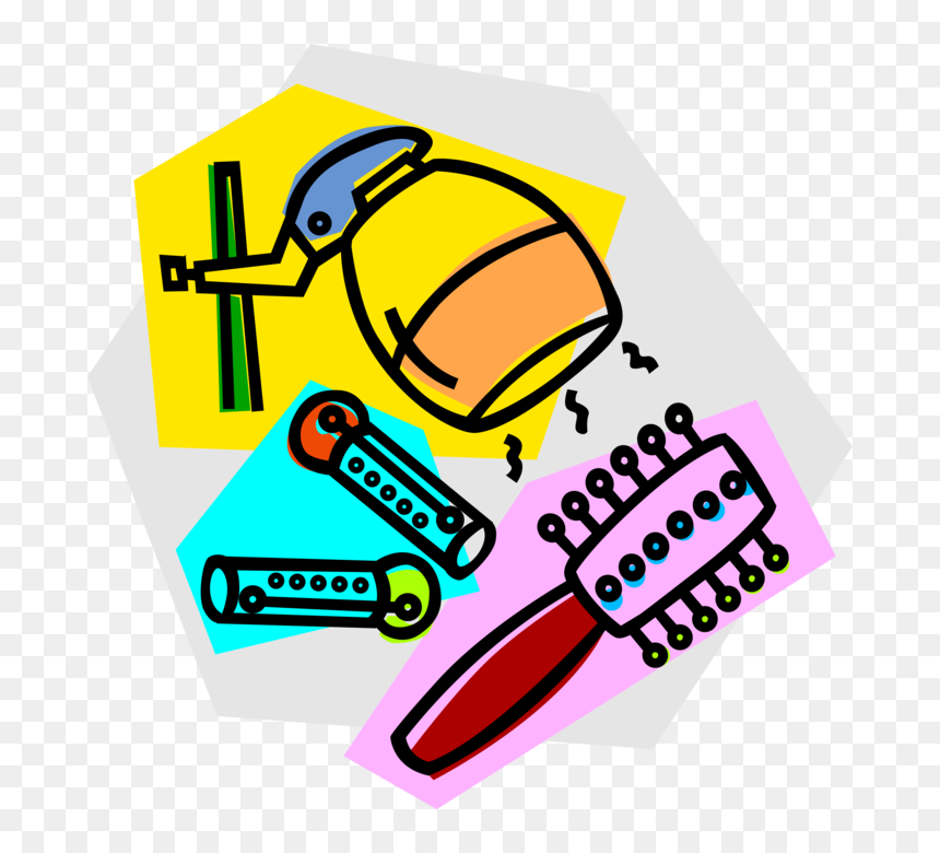 Vector Illustration Of Beauty Salon Beautician Hairdresser - Hairdresser, HD Png Download - scissors vector png