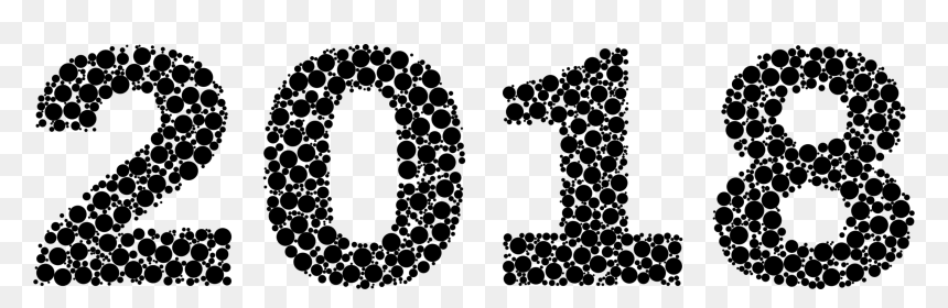 Chain,monochrome Photography,text - 2018 Clipart Black And White, HD Png Download - chain clipart png