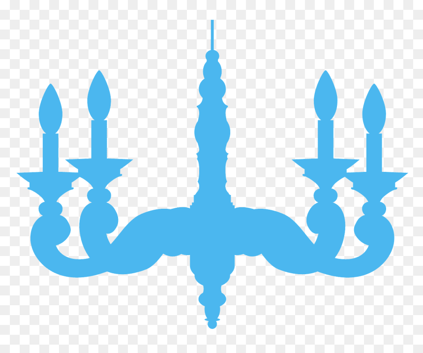 Chandelier Clip Art Purple, HD Png Download - chandelier silhouette png