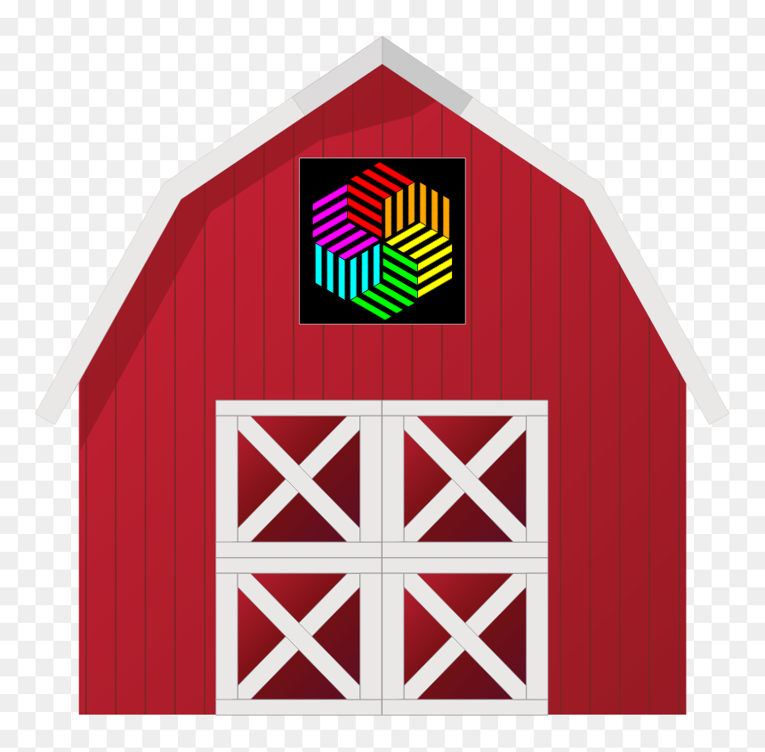 Barn Quilt - Casa De La Granja De Zenon, HD Png Download - barn silhouette png