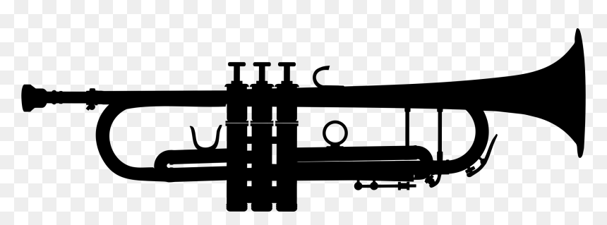Band At Getdrawings Com Free For Personal - Trumpet Vector, HD Png Download - band silhouette png