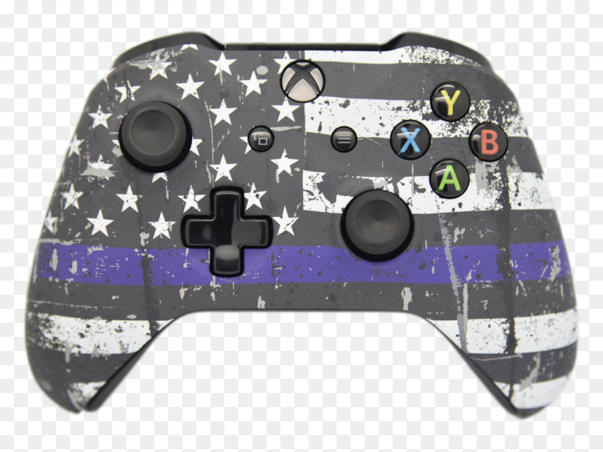 Custom Xbox One Controller, HD Png Download - thin blue line flag png