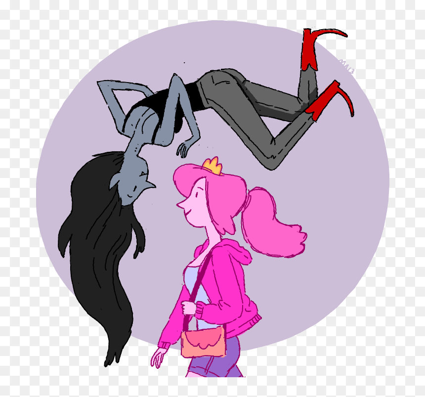 I Felt Compelled To Doodle Princess Bubblegum And Marceline - Cartoon, HD Png Download - princess bubblegum png