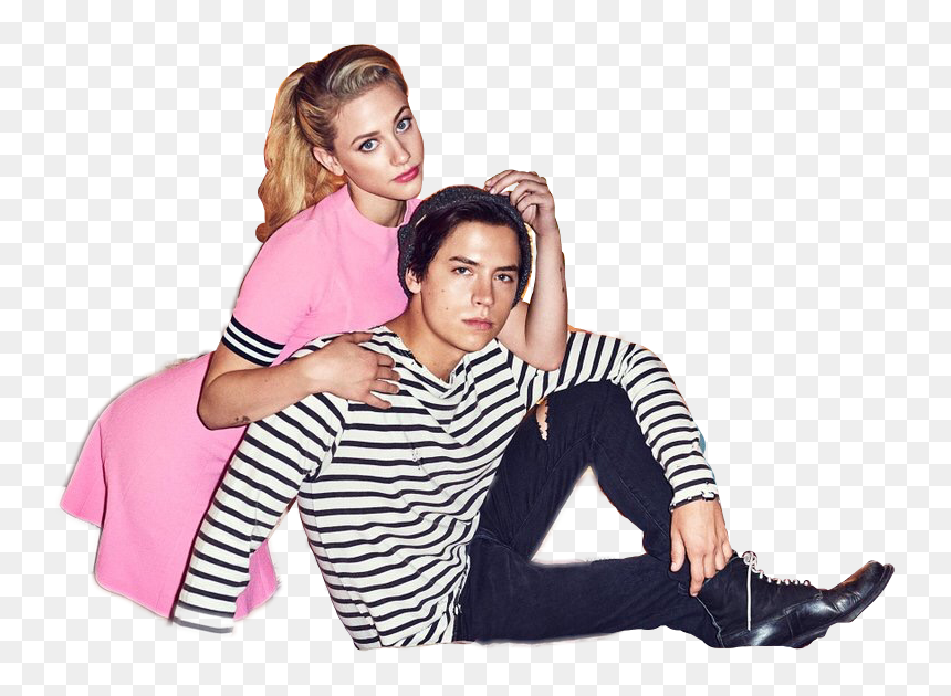 #bughead #riverdale #sprousehart #freetoedit - Lili Reinhart And Cole Sprouse Png, Transparent Png - riverdale png