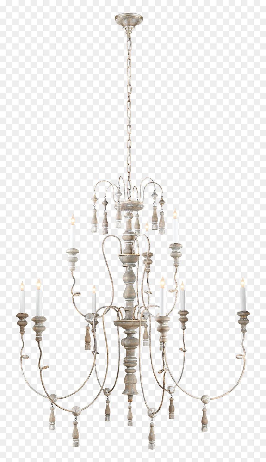 Michele In Belgian White - Chandelier, HD Png Download - chandelier silhouette png