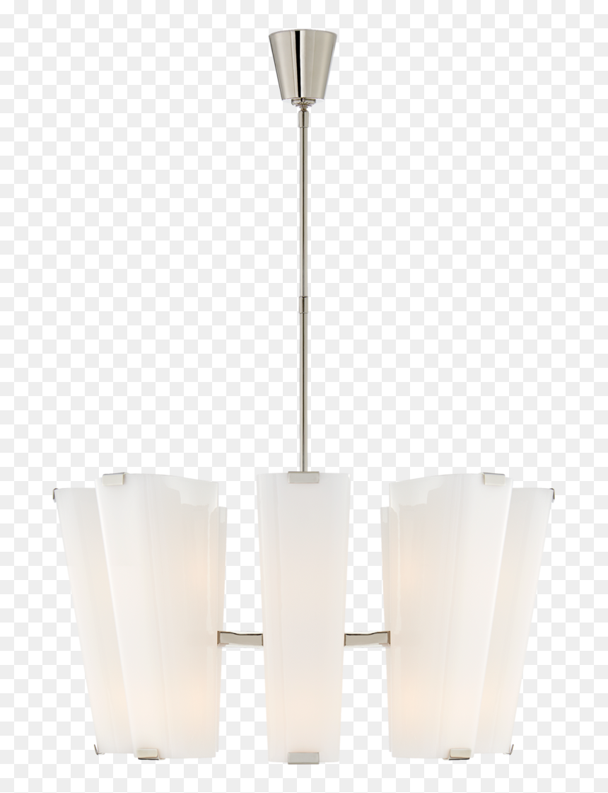 Alpine Medium Chandelier In Polished Nickel With White - Chandelier, HD Png Download - chandelier silhouette png