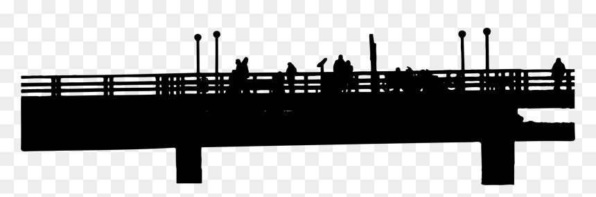 Photography - Pier Clip Art, HD Png Download - santa silhouette png