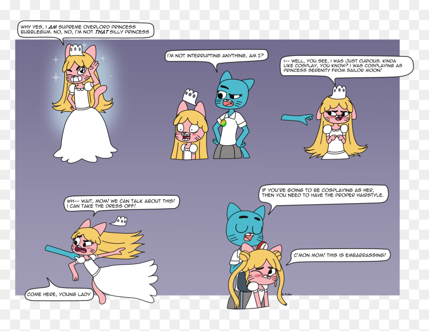 Serene Cosplay - Female Gumball Comic, HD Png Download - princess bubblegum png
