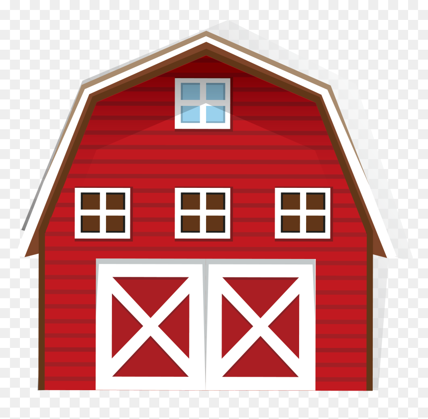 Shed - Farm House Vector Png, Transparent Png - barn silhouette png