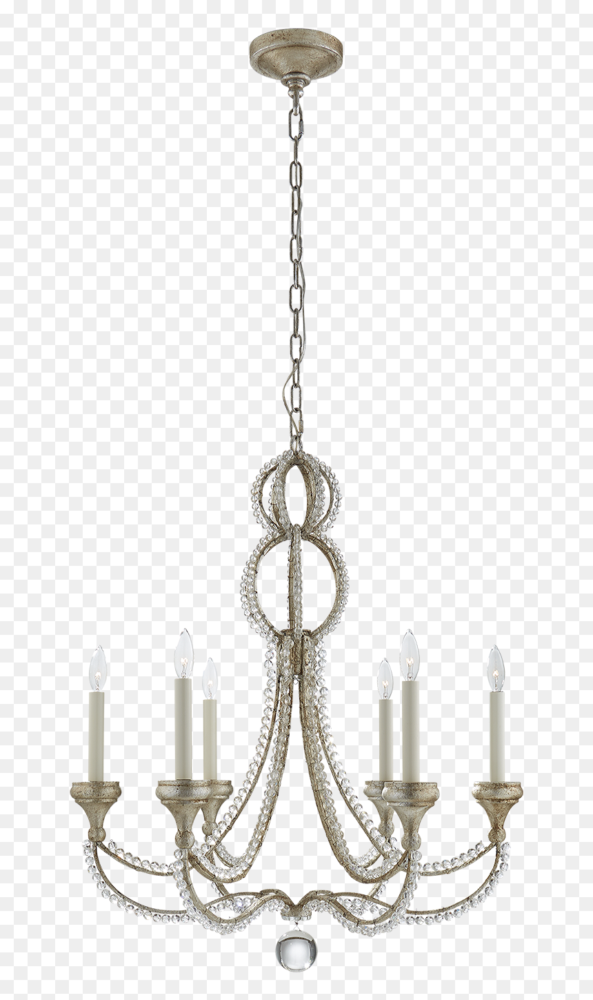 Transparent Candelabra Png - Venetian Silver Small Chandeliers, Png Download - chandelier silhouette png