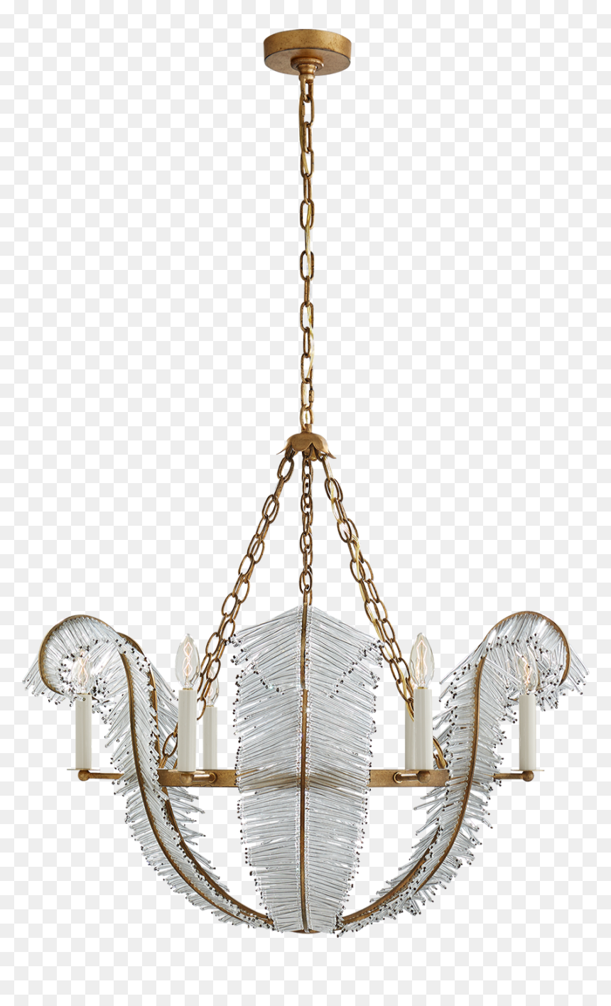 Calais 34"es - Chandelier - Calais 34 Chandelier Gilded Iron, HD Png Download - chandelier silhouette png