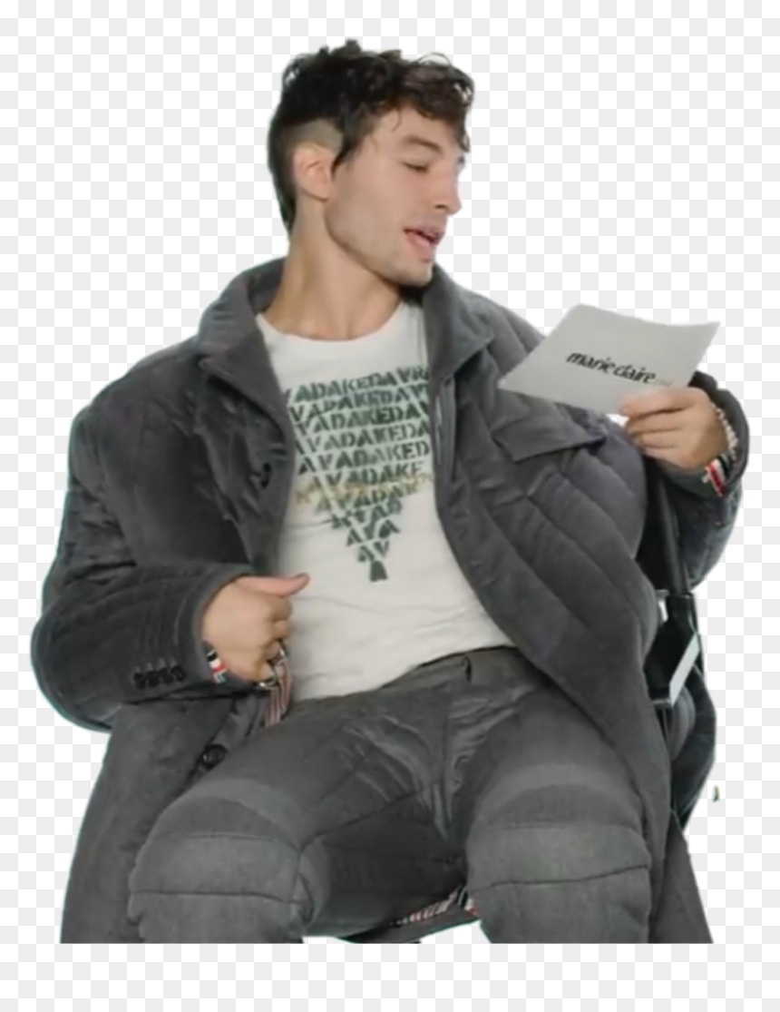 Sitting , Png Download - Sitting, Transparent Png - ezra miller png