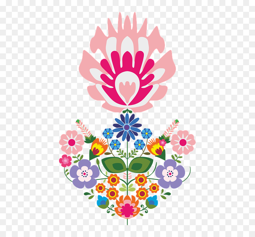 Flower, Illustration, Ornament, Abstract, Floral - Flower Illustration Abstract, HD Png Download - flower illustration png