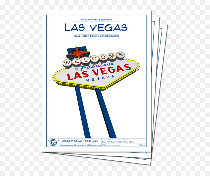 Welcome To Las Vegas Sign Blueprints - Las Vegas, HD Png Download - welcome to las vegas sign png