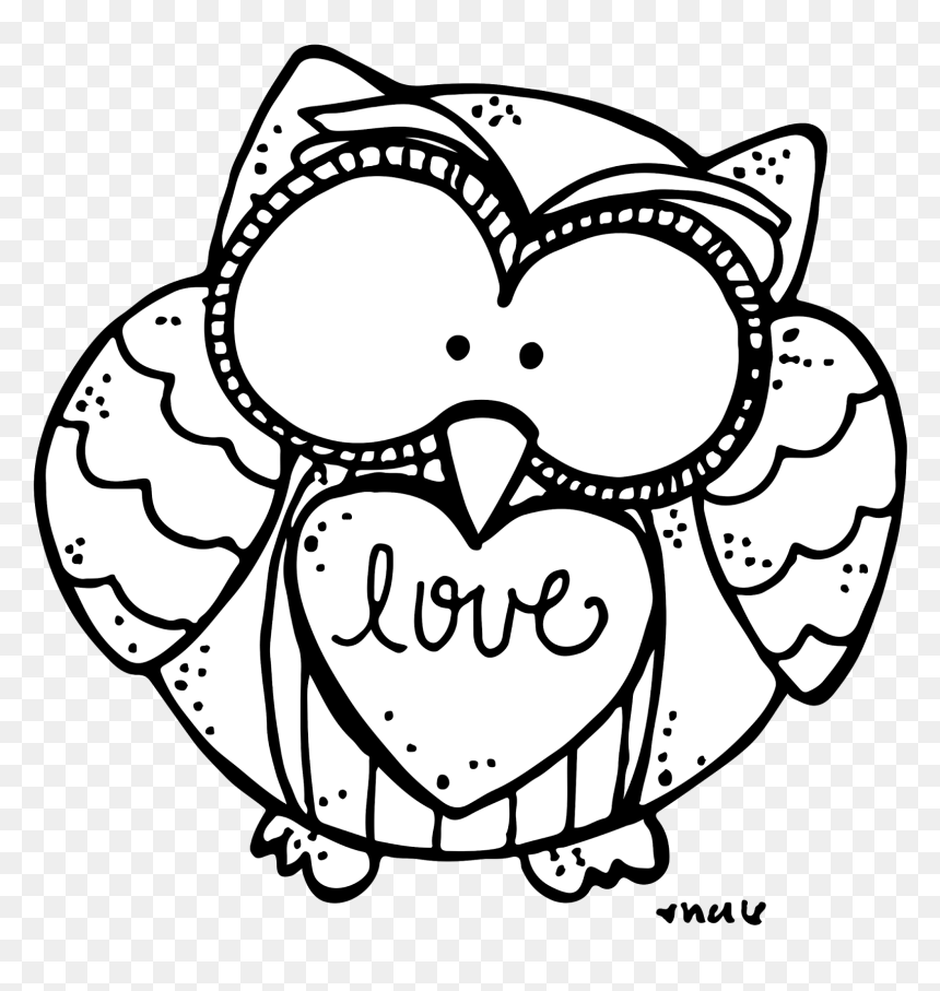 Owl Clipart White - Melonheadz Owl Clipart Black And White, HD Png Download - white owl png