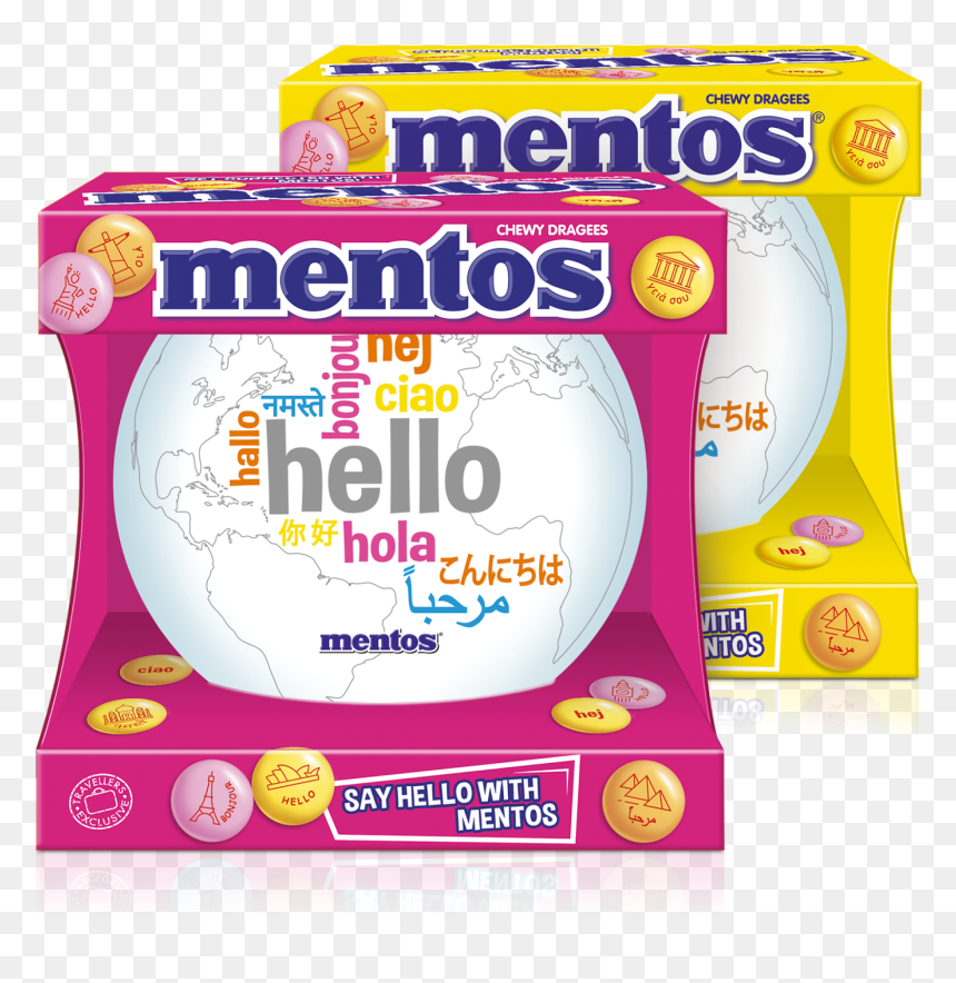 The Mentos Connecting Tin Packaging And Dragees Itself, HD Png Download - mentos png