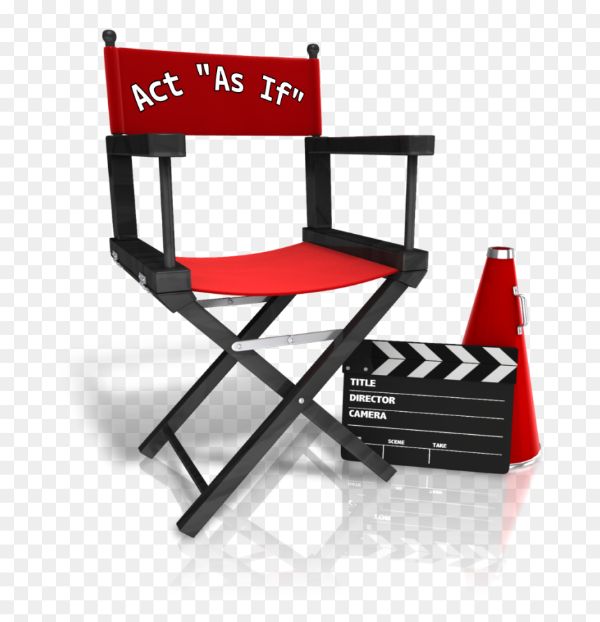 Director Chair Act As If - Film Director Chair Png, Transparent Png - directors chair png
