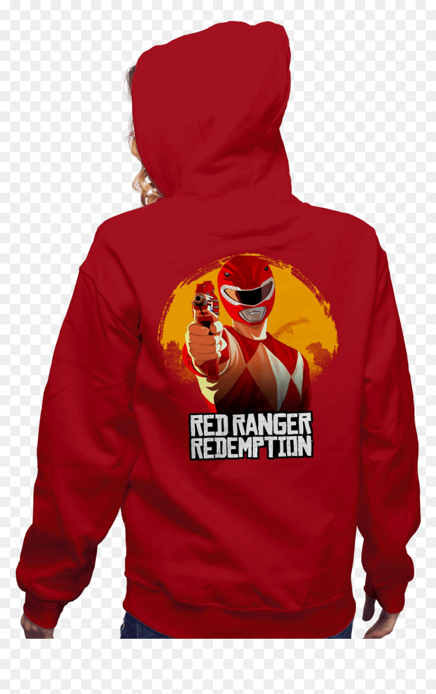 Hoodie, HD Png Download - red ranger png