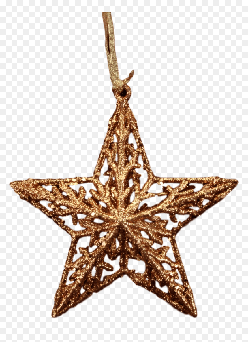 Christmas Star, HD Png Download - gold glitter star png