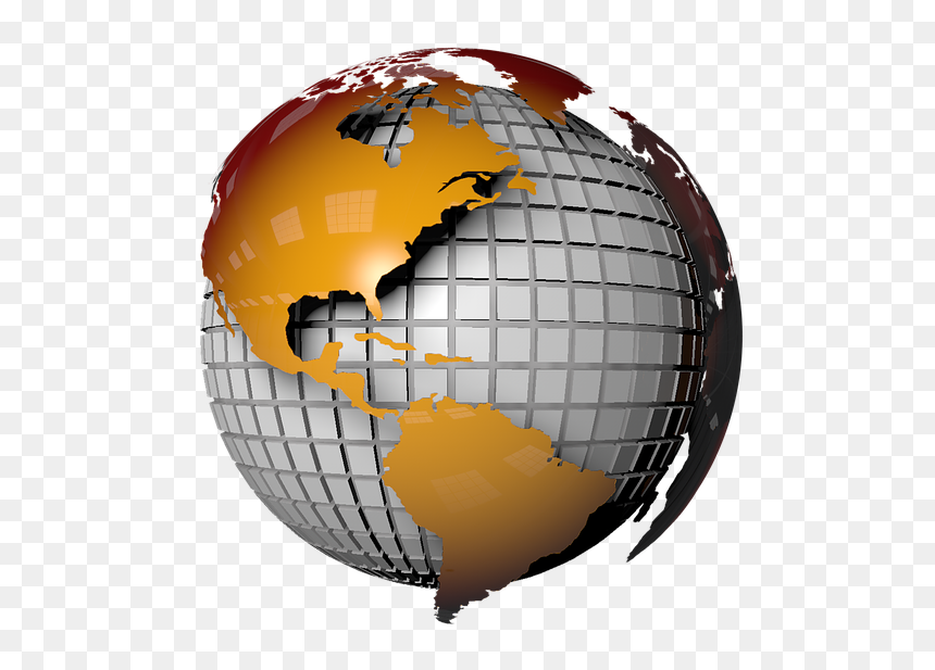World, Globe, Earth, Planet, Balloon, Continents, Grey - Globo Terraqueo Png, Transparent Png - globo png