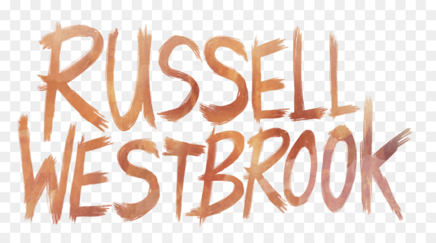 Russell Westbrook - Calligraphy, HD Png Download - russell westbrook dunk png