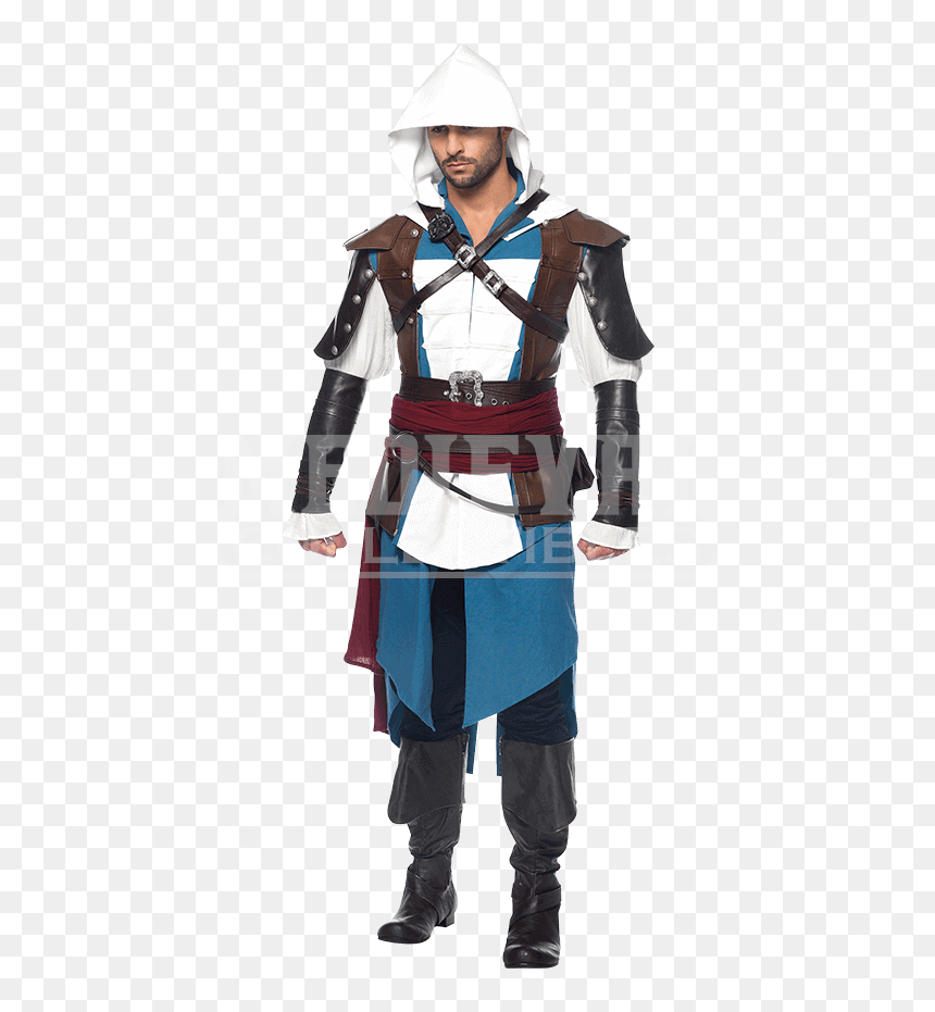Mens Assassins Creed Edward Costume, HD Png Download - edward kenway png
