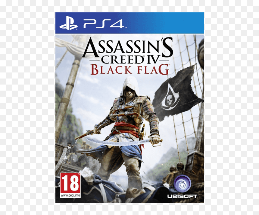 Assassin's Creed Iv 4 Black Flag Ps4, HD Png Download - edward kenway png