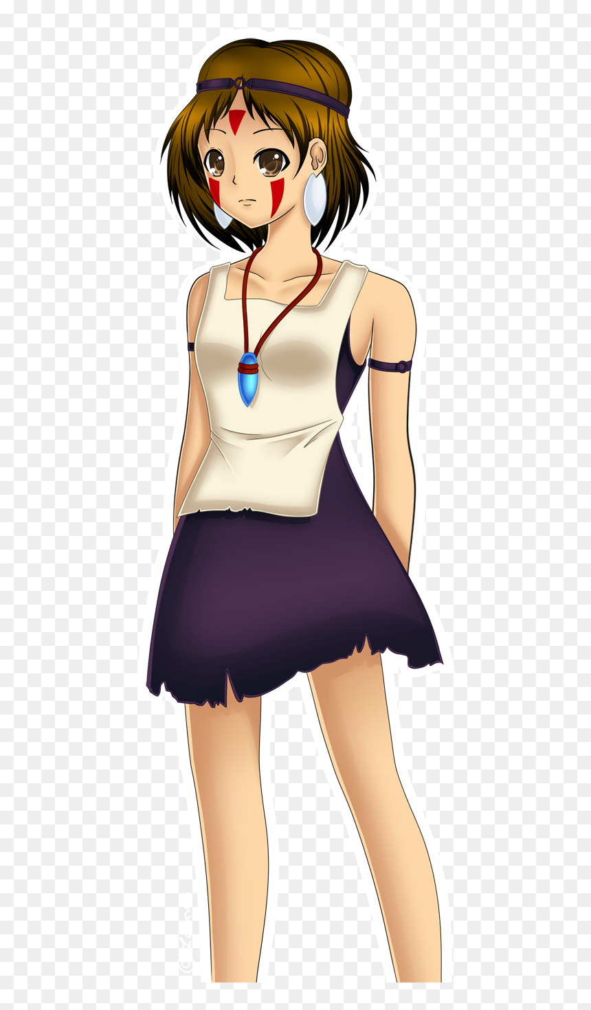 Princess Mononoke San Transparent, HD Png Download - princess mononoke png