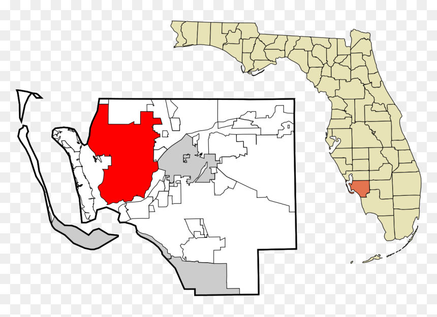 Cape Coral, Florida, HD Png Download - florida shape png