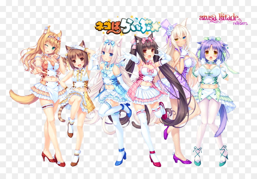 Nekopa Live Renders Nekopara Clothing Anime Cartoon - Want Master To Completely Fill Up My Baby Bakery With, HD Png Download - nekopara png