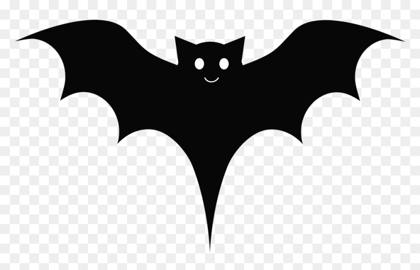 Bat, Black, Cute, Cartoon, Wings - Emblem, HD Png Download - cartoon wings png