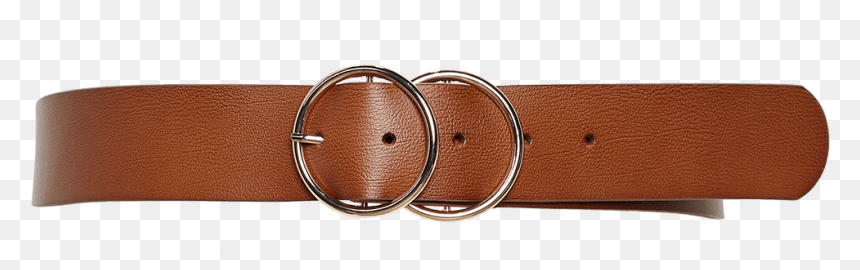 Double Circle Belt In Colour Tan - Buckle, HD Png Download - double circle png