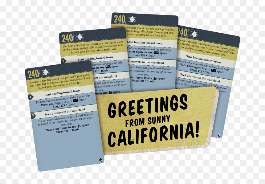 Fallout Board Game New California Cards, HD Png Download - brotherhood of steel png
