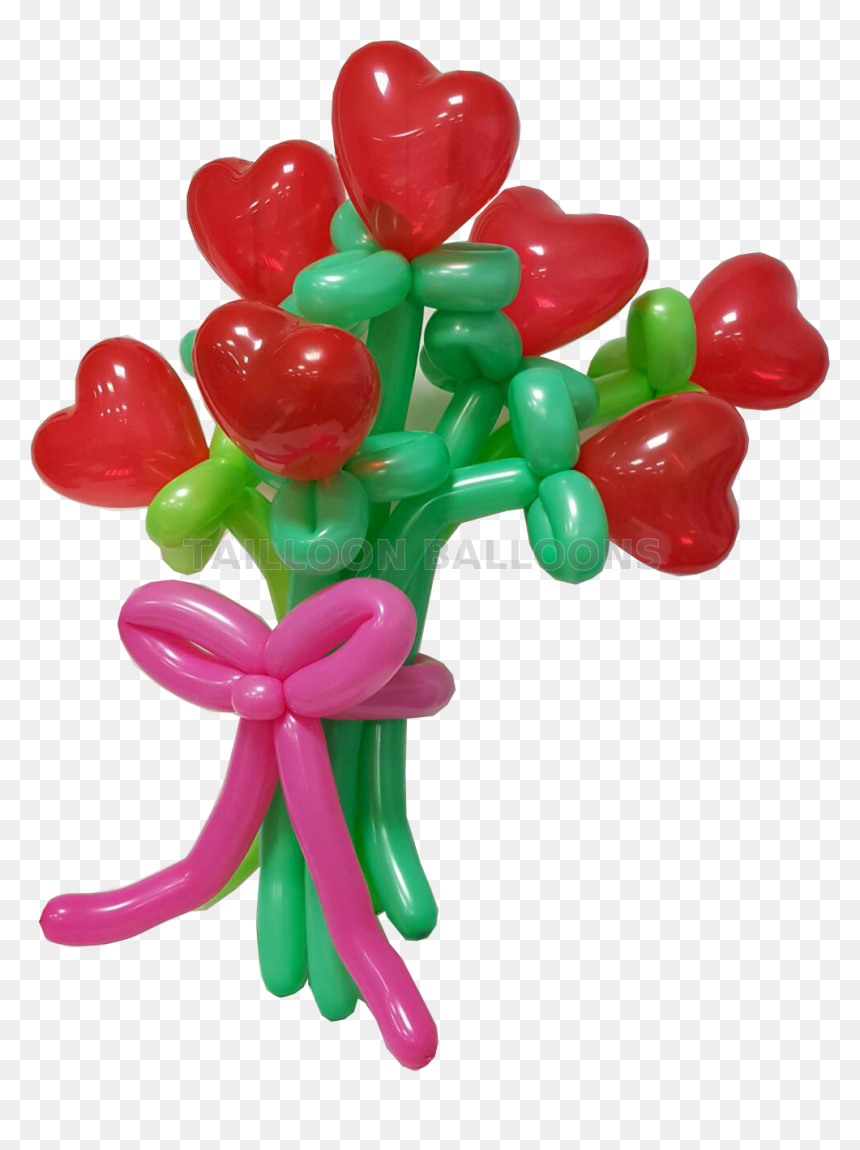 Rubber Balloon Heart Shape Balloon - Balloon, HD Png Download - heart balloons png