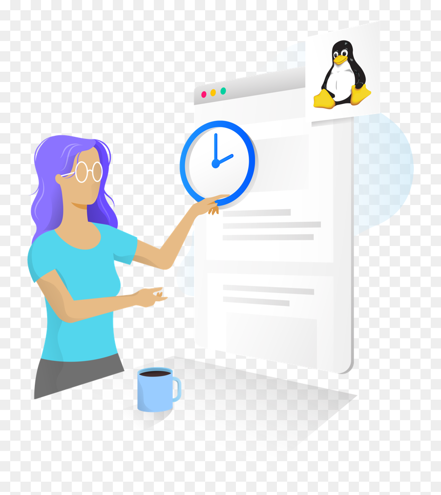 Hubsaff Linux Time Tracker - Linux, HD Png Download - linux penguin png