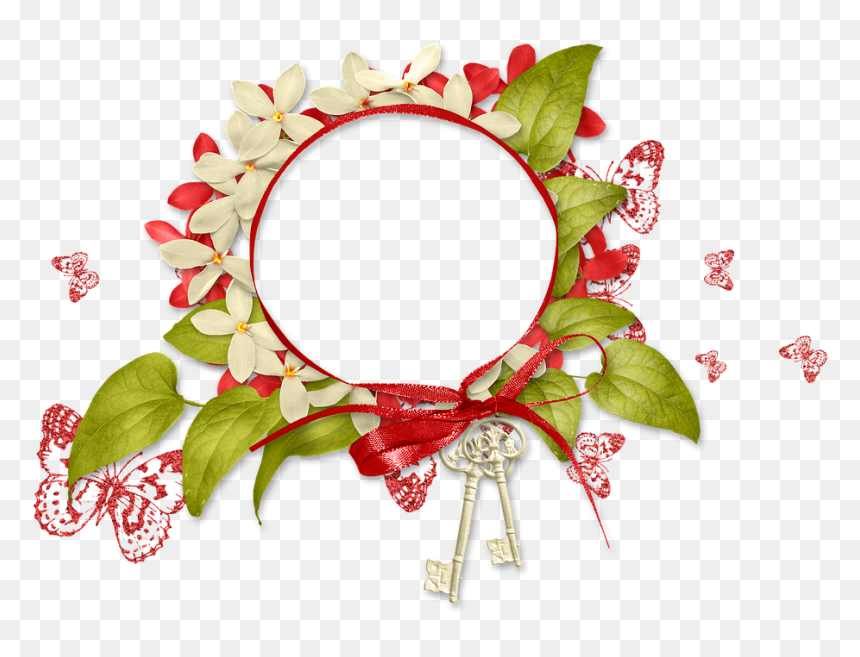 Frame, Photo Frame, Spring, Summer, Flowers, Greens - Frame Design Background, HD Png Download - spring border png