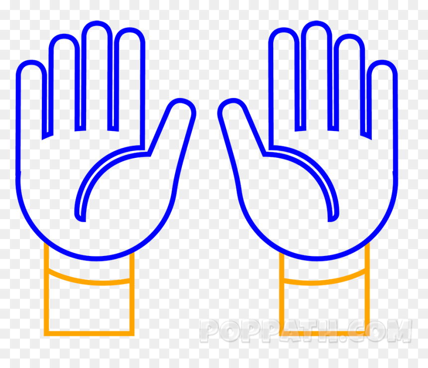 Draw A Raised Hand, HD Png Download - arm emoji png