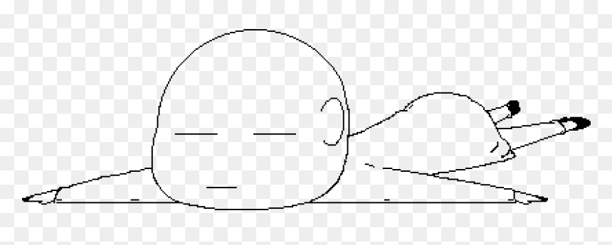 Line Art, HD Png Download - person sleeping png