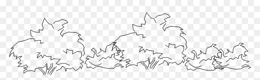 Clip Art Architecture For Free - Line Art, HD Png Download - shrubbery png
