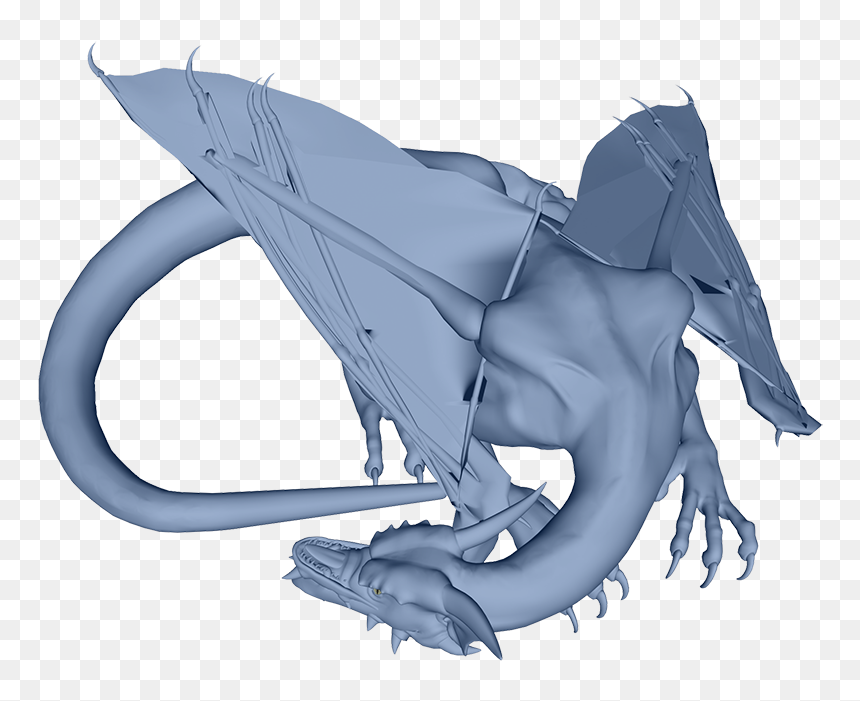 Sleeping Blue Dragon - Blue Flying Dragon Png, Transparent Png - person sleeping png