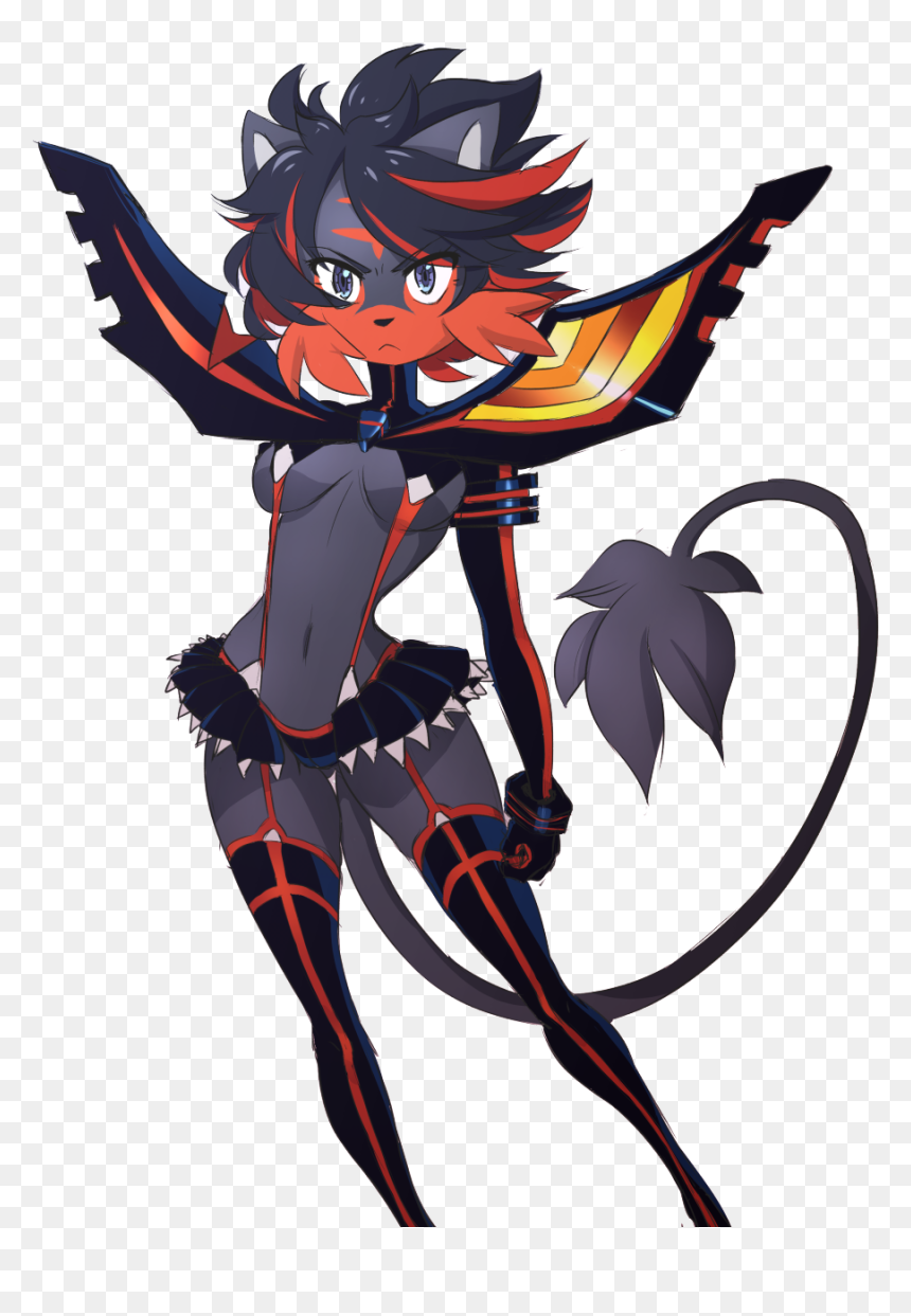 Ryuko Matoi Fictional Character Mythical Creature - Cartoon, HD Png Download - ryuko matoi png