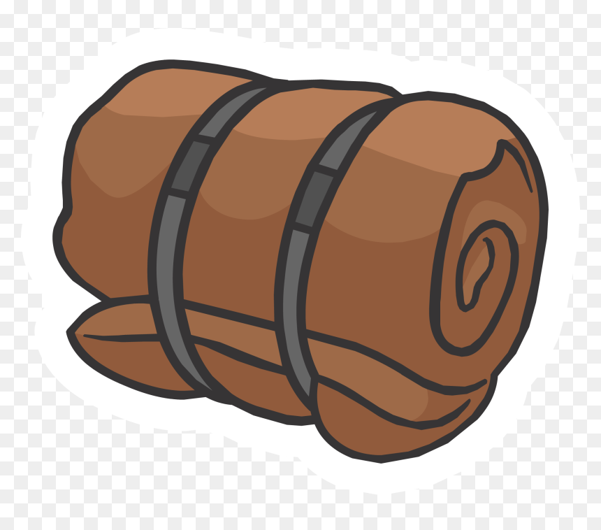 Sleeping Bag Pin Club Penguin Wiki Fandom Powered By - Transparent Sleeping Bag Clipart, HD Png Download - person sleeping png