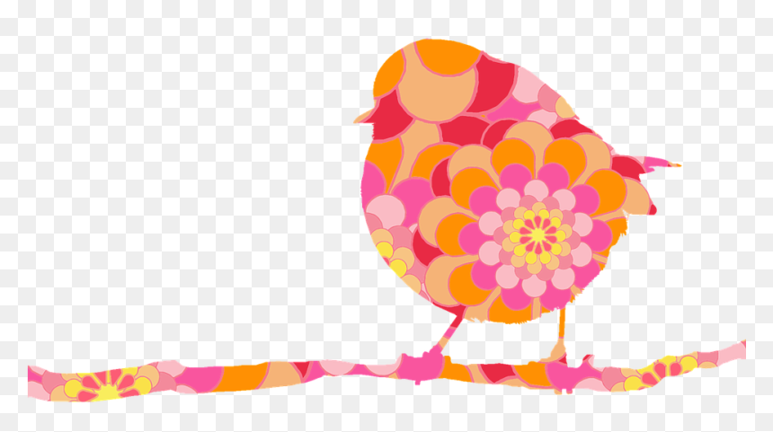 Bird, Robin, On Branch, Flower-power, Floral Design - Power Flower Png, Transparent Png - robin bird png