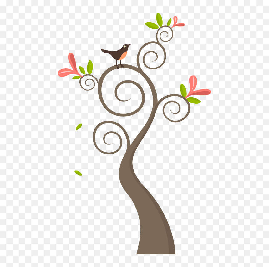 Robin In Tree - Tree With Birds Png, Transparent Png - robin bird png